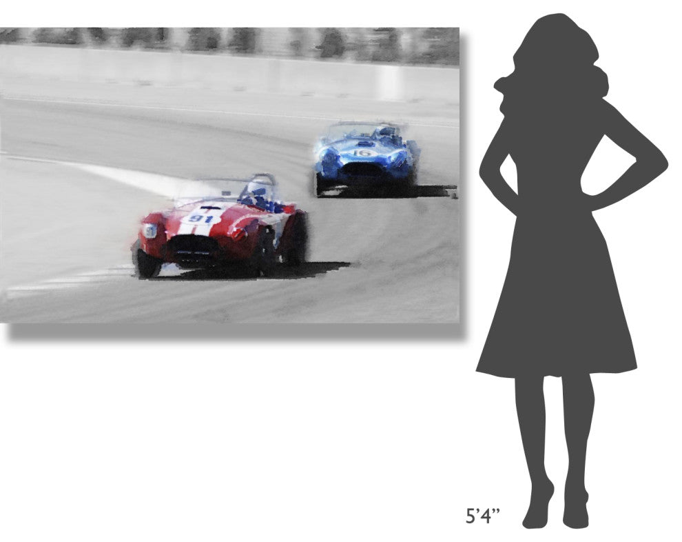 "AC Cobra Racing Monterey Watercolor" Fine Art Print
