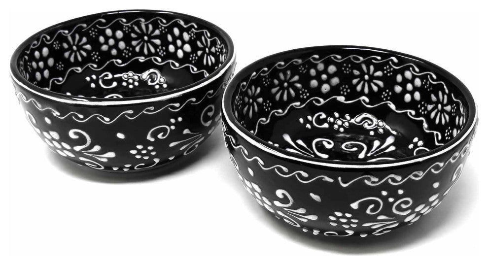 Half Moon Bowls, Ink, Set of 2