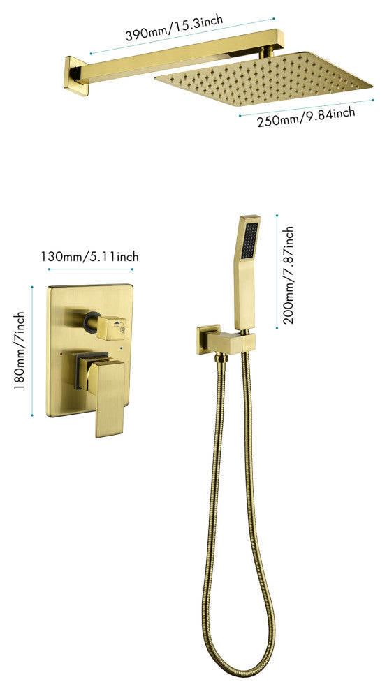 Pressure Balanced Complete Shower System With Rough-In Valve