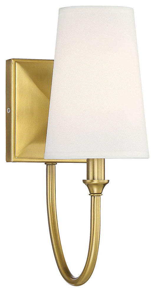 Cameron 1-Light Sconce, Warm Brass