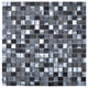 Legion Furniture 11.75"x11.75" Square Mosaic Tile, Pewter