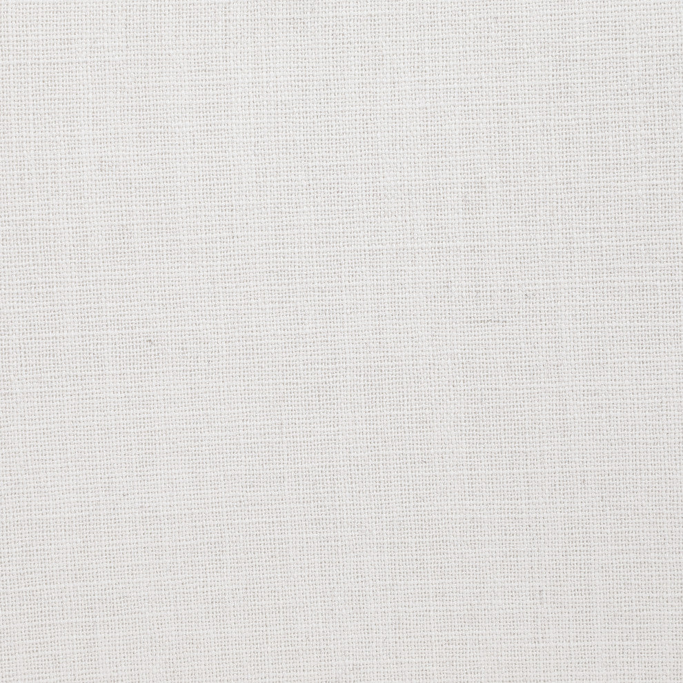 Gramercy Linen Textured Fabric Stool, Cream