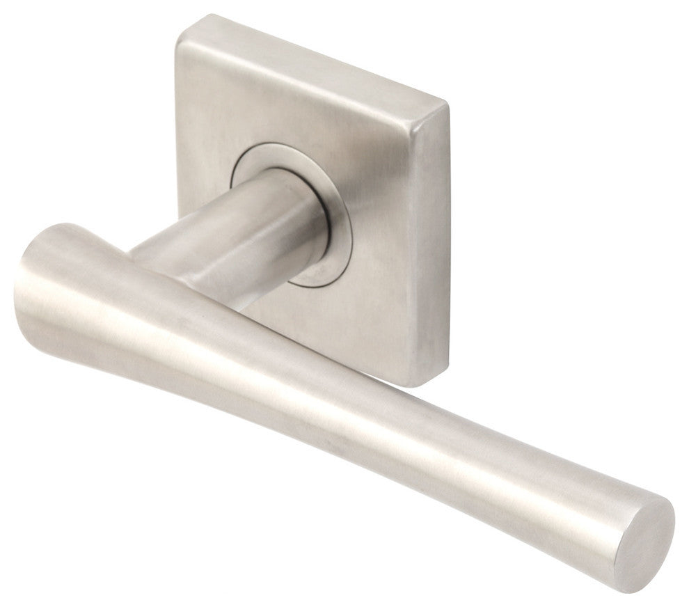 Champagne Lever, Tubular Privacy, Satin Stainless Steel, 2-3/8" Backset