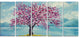 "Blooming Sakura Flowers" Canvas Art Print60"x28", 5-Panels