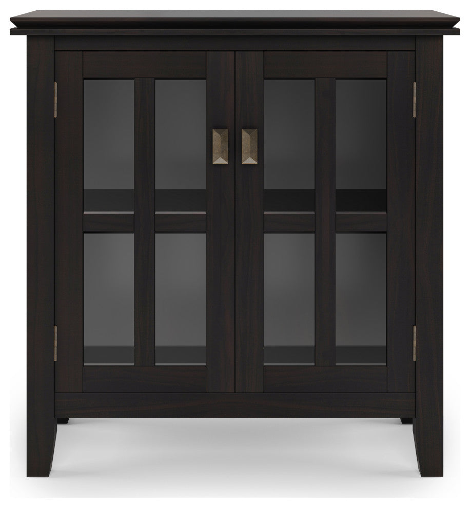 Artisan SOLID WOOD Low Storage Cabinet in Hickory Brown