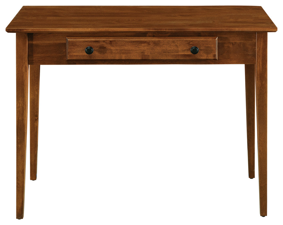 Solid Wood Writing Desk, Warm Cherry