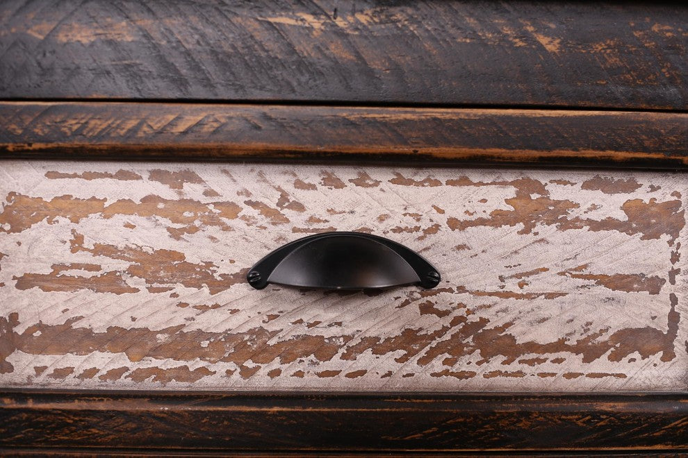 Landon 2-Tone 3 Drawer Curio Cabinet/End Table