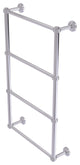 Waverly Place 4 Tier 30" Ladder Towel Bar with Groovy Detail, Polished Chrome