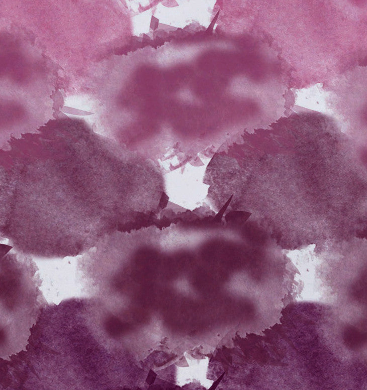 Beach Clouds, Geometric Print Placemat, Set of 4, Purple