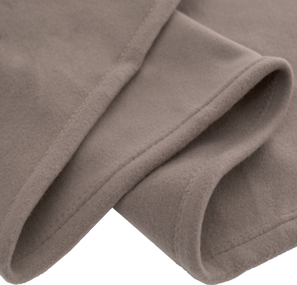 Bare Home Polar Fleece Lightweight Blanket, Taupe, King