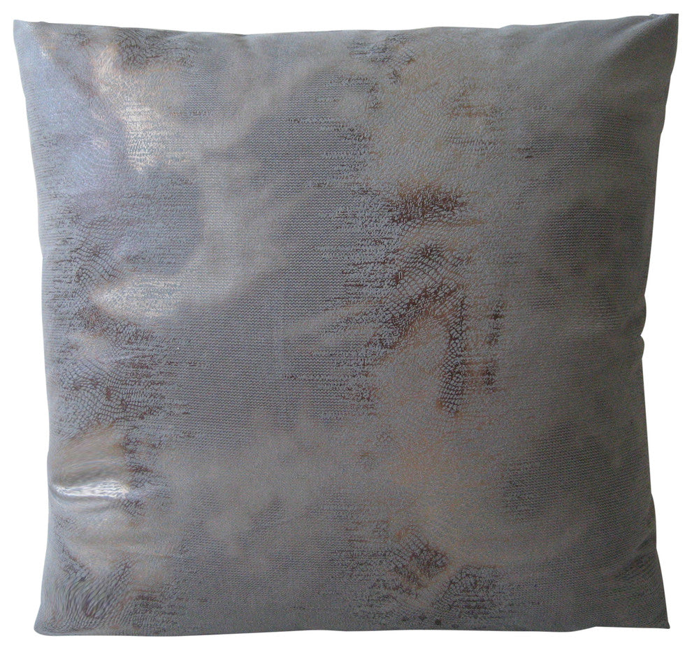 Faux Elephant Pillow, Gray, Brown, 20"x20"
