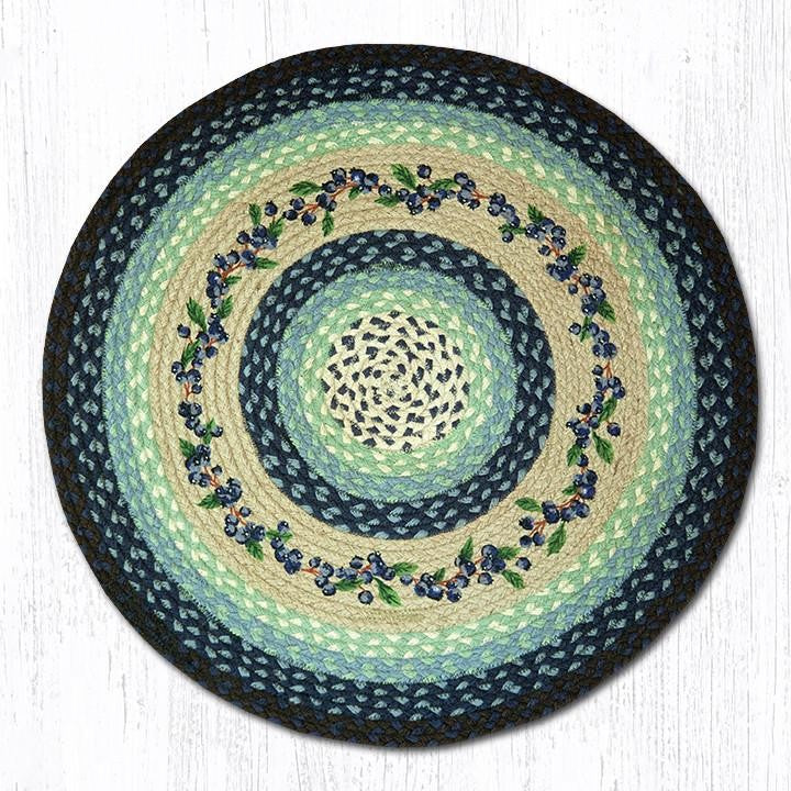 Earth Rugs RP-312 Blueberry Vine Round Patch 27" x 27"