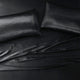 Madison Park Essentials Satin Luxury 6 PC Sheet Set, Black