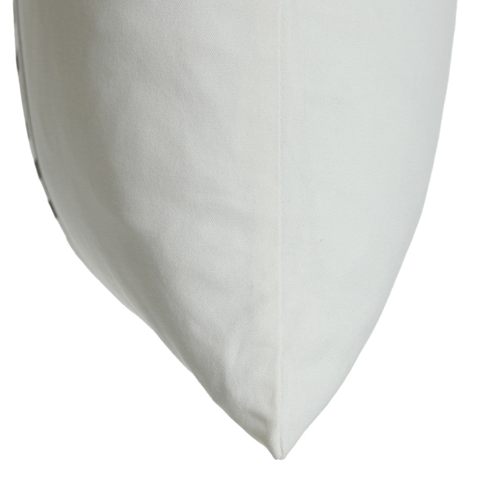 Dann Foley Square Linen Cushion Greek Key Upholstery DFS10016DS