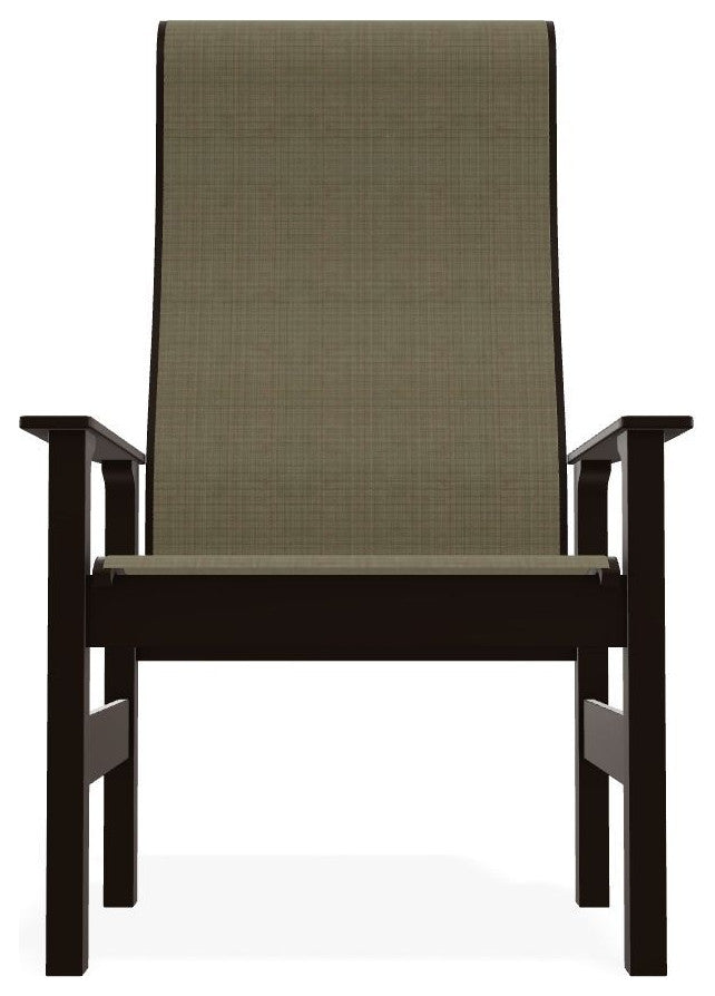 Leeward Sling Outdoor Supreme Armchair, Elevation Stone/Kona