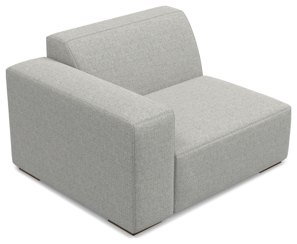 Rex Left-Arm Sofa Module in Tightly Woven Performance Fabric
