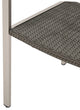 Bennington Patio 4-Seater Aluminum Dining Set With Tempered Glass Table Top, Polyethylene Wicker
