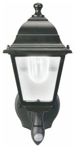 Battery-Powered Motion-Activated Wall Sconce, Black