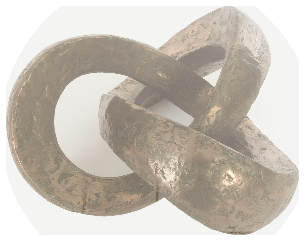 Trefoil Coffee Table, With Glass, Bronze With Glass