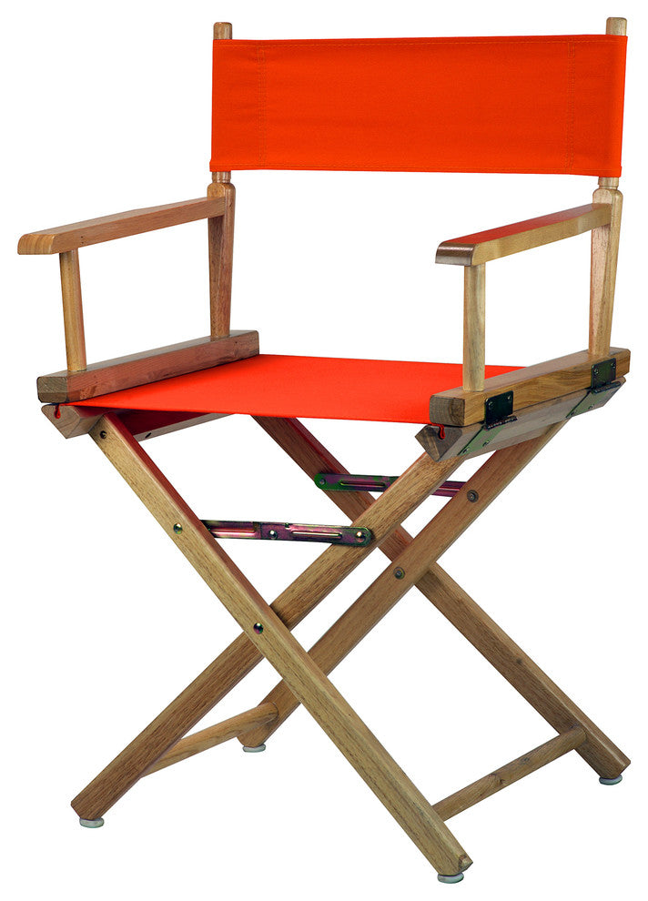 018" Director's Chair Natural Frame-Orange Canvas