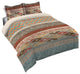 Navajo Stripe Multi King Comforter