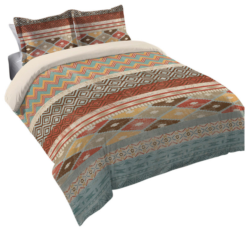 Navajo Stripe Multi King Comforter
