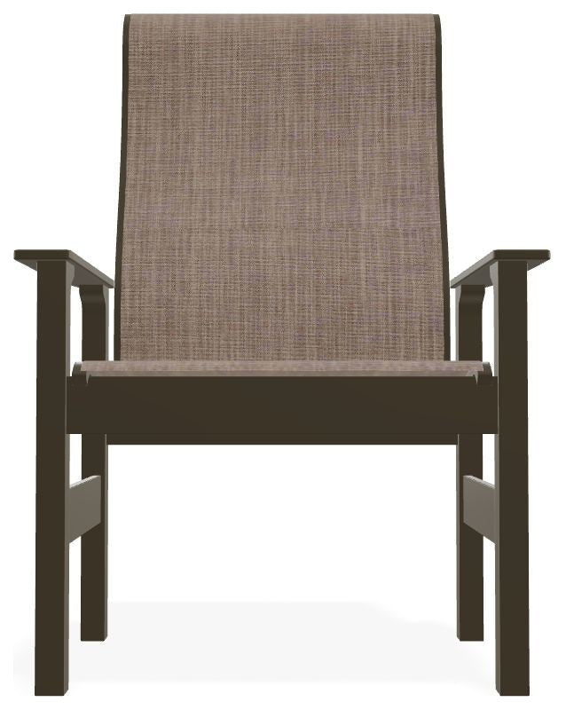 Leeward Sling Outdoor Armchair, Augustine Fennel/Beachwood