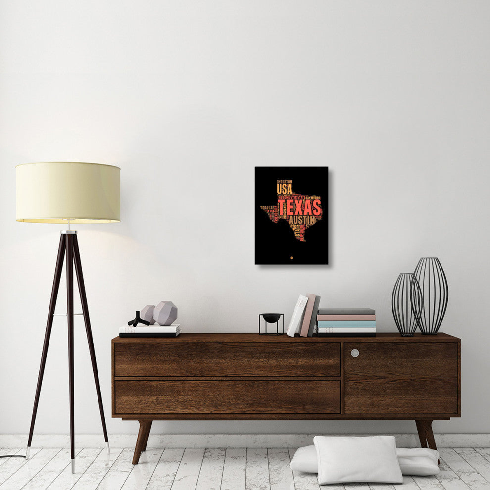 "Texas Word Cloud 1" Fine Art Print