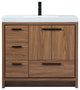 Walker Walnut Brown-Light Bathroom Vanity, Walnut Brown, 36"