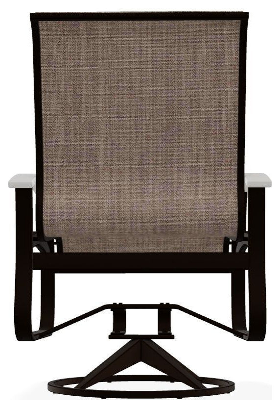 Belle Isle Sling Outdoor Swivel Rocker, Augustine Denim/Kona