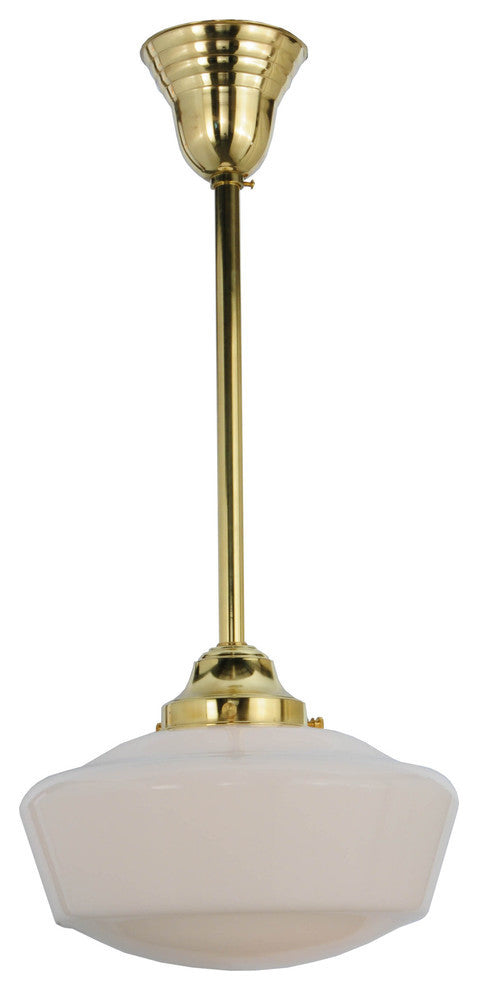 Meyda lighting 143857 12"W Revival Schoolhouse With Traditional Globe Pendant