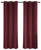 Willow Thermal Blackout Curtains, Set of 2, Burgundy, 84"x96"
