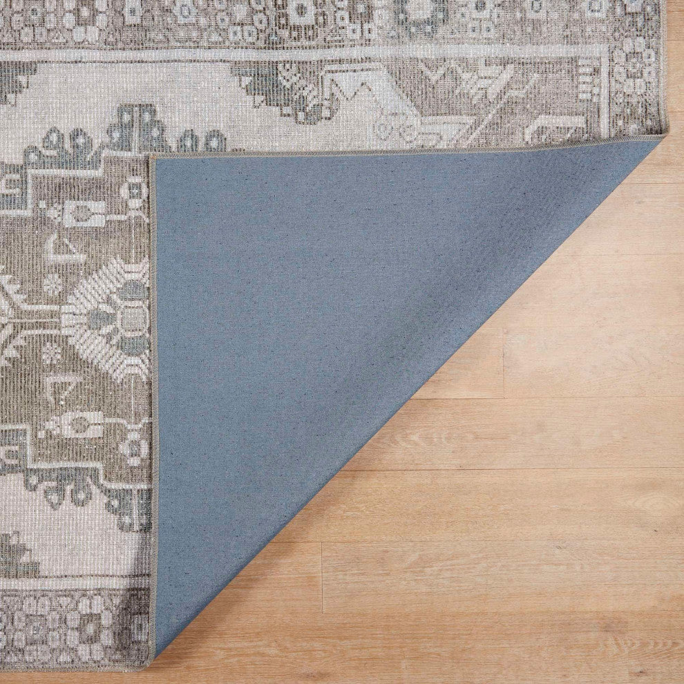 Avalon Medallion Area Rug, Gray, 8'10"x11'9"