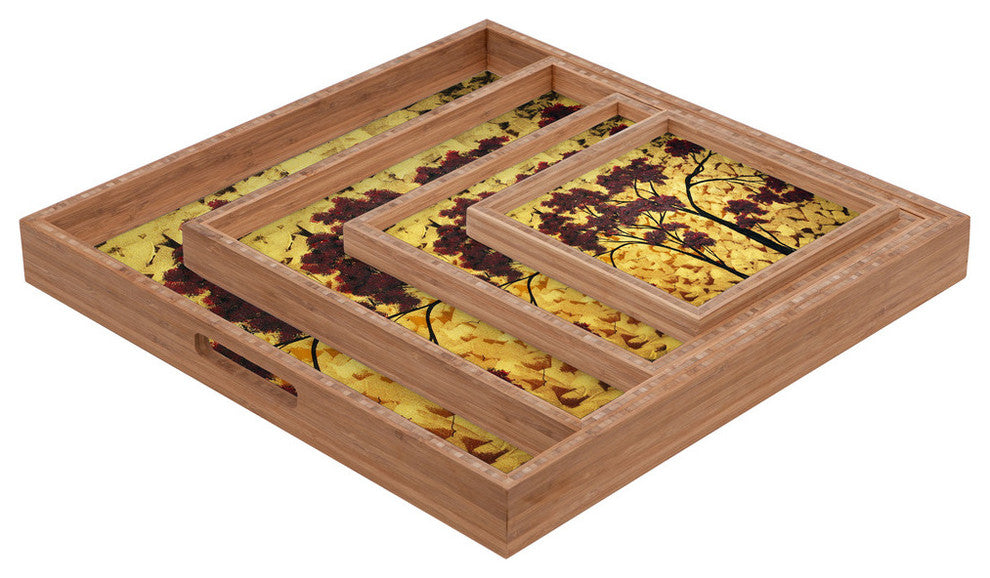 Madart Inc. Golden Fantasy Square Tray