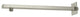 1/2" Ips X 16" Square 90-Degree Rain Arm With Flange In Satin Nickel