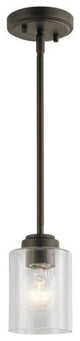 Mini Pendant 1-Light, Olde Bronze