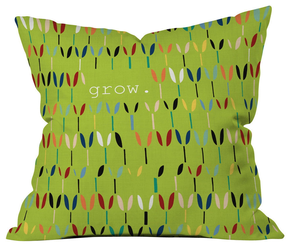 Sharon Turner Grow 1 Outdoor Throw Pillow