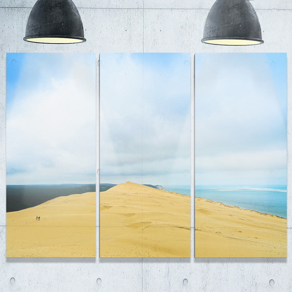 "Cala Violina Bay Beach Tuscany" Metal Wall Art, 3 Panels, 36"x28"