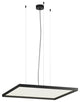 Bina LED Pendant Square, Black, Direct and Indirect Light Output