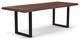 Brooks Dining Table, Americano, Black, 40"x116", U-Base