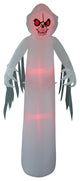 Halloween Inflatable White Ghost With Color Change LEDs, 8' Tall