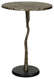Twigs Aluminum End Table, Deep Gray