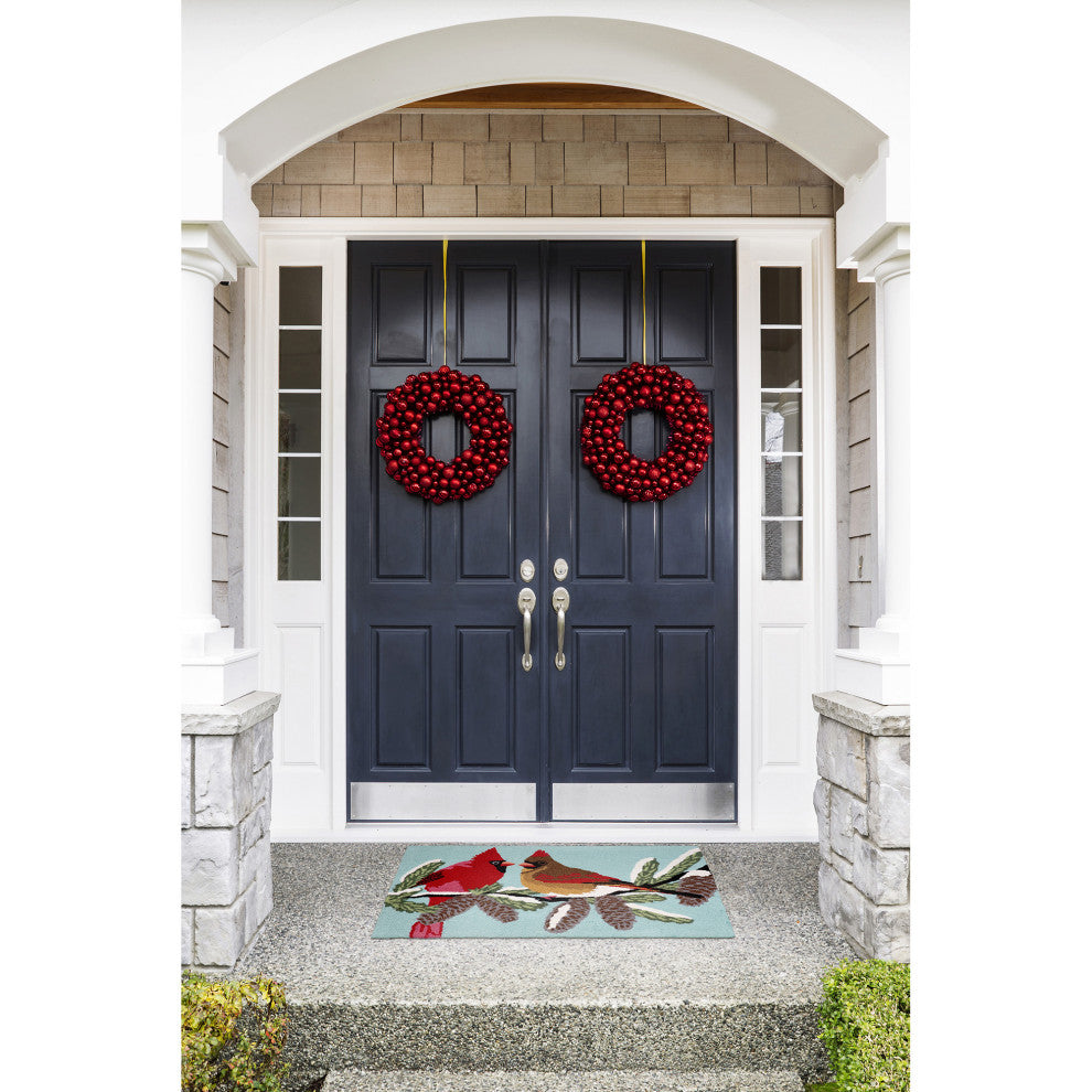 Frontporch Cardinals Indoor/Outdoor Rug Sky 2'x3'