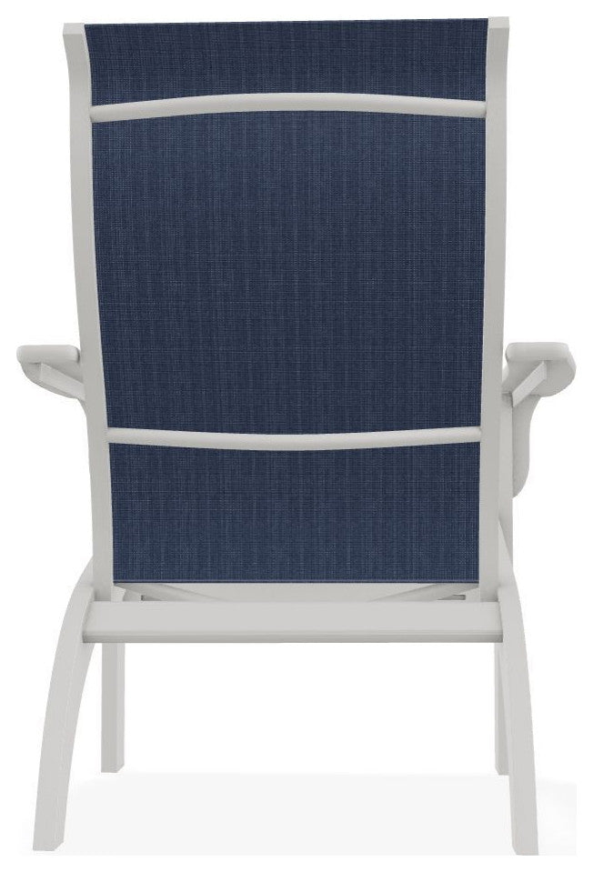 Adirondack Sling Outdoor Adirondack Armchair, Mavi/Snow
