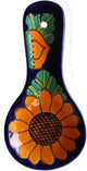 Sunflower Talavera Ceramic Spoon Rest