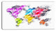 "Colors of the Rainbow Map" Canvas Painting