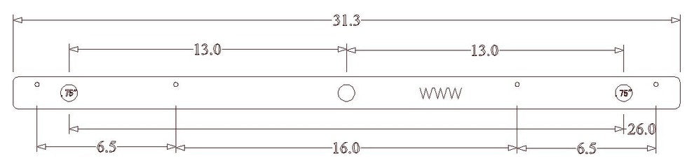 32" Heavy Duty Floating Shelf Bracket-Made in the USA