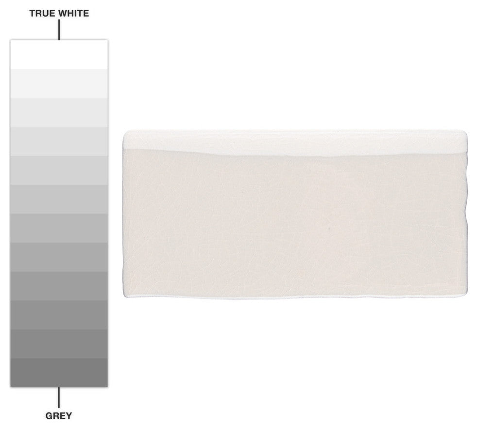 Antic Craquelle Bullnose White Ceramic Wall Trim