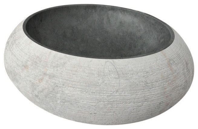Fiji Stone Sink, Black