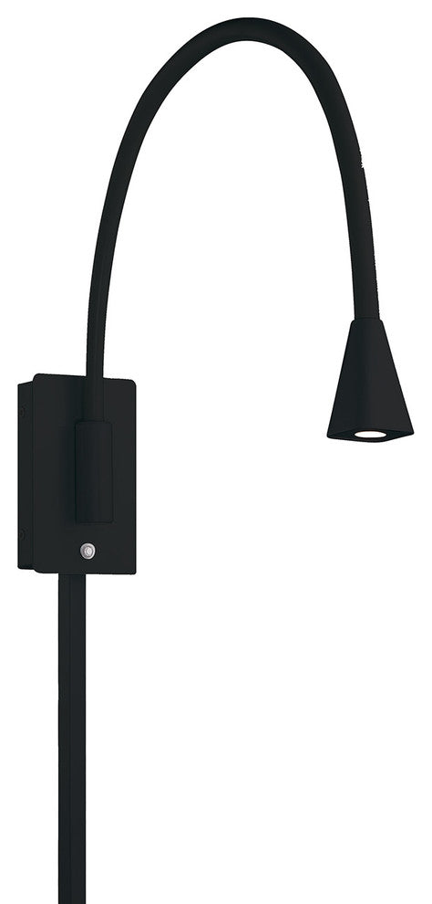 WAC Lighting Stretch LED Swing Arm, Black